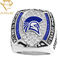 A presión la fundición Logo Deep Engraved Silver Sports suena los anillos de campeonato del fútbol de la juventud