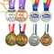 El logro de los deportes personalizó las medallas y los trofeos