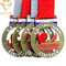 Medallas de funcionamiento del campeonato de la plata del premio del metal de los deportes