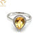 Diamond Wedding 24K personalizó el anillo de plata