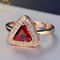Diamond Engagement Women 18k personalizó el anillo de plata