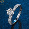 Personalizado 925 anillos de la bodas de plata con los diamantes