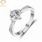 3A circona cúbica Sterling Silver Custom Wedding Rings para las mujeres