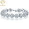 El corazón forma el CCT 7,6 pulgadas de Diamond Bracelets For Women