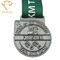 Medallas patinadoras grabadas en relieve modificadas para requisitos particulares del premio del deporte de la plata con el acollador