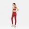 2 pedazos del OEM de la ropa de deportes roja de las mujeres fijan el equipo inconsútil del entrenamiento de la yoga